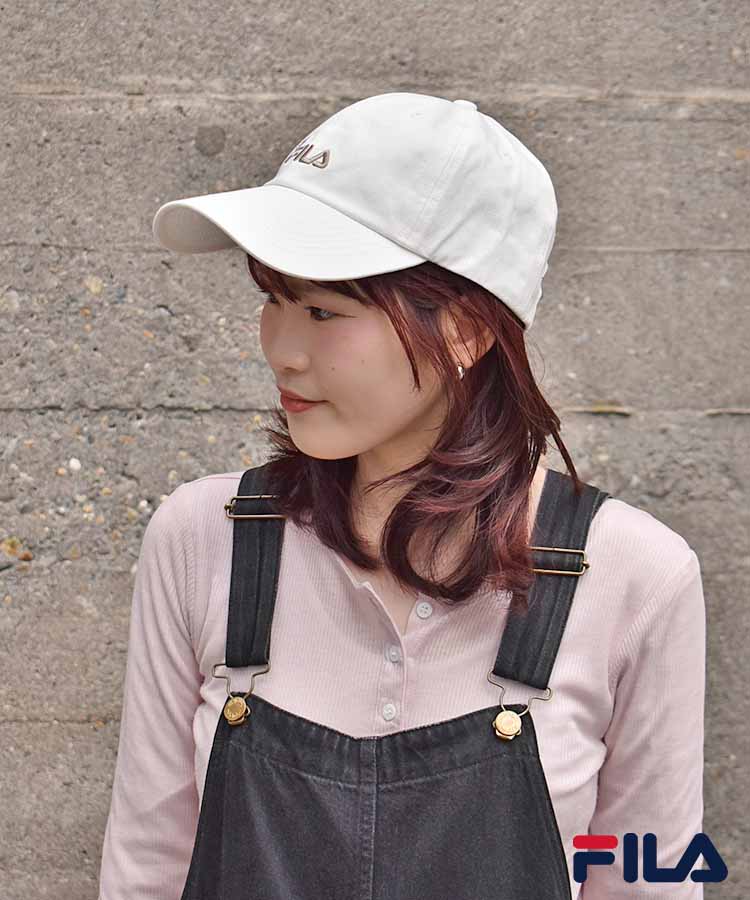 FILAフラワー刺繍キャップ