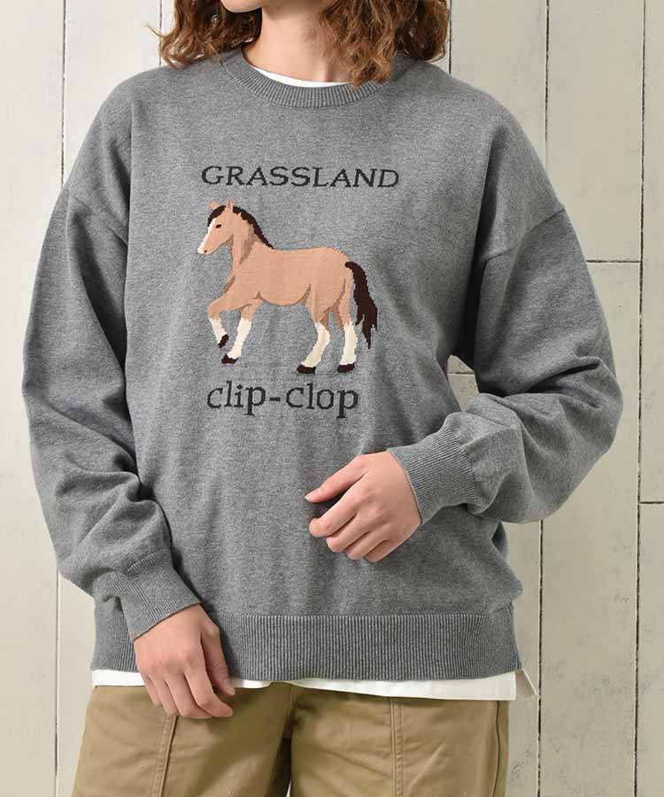 horse clip-clopニット