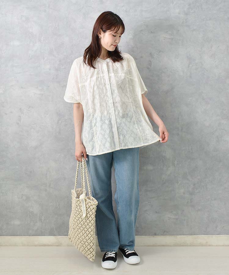 ≪SALE≫パッチワークドルマンブラウス