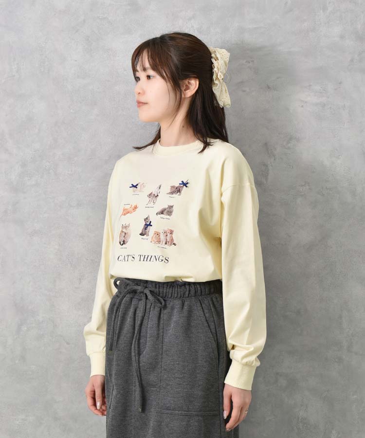 le petale CATsリボンロンT