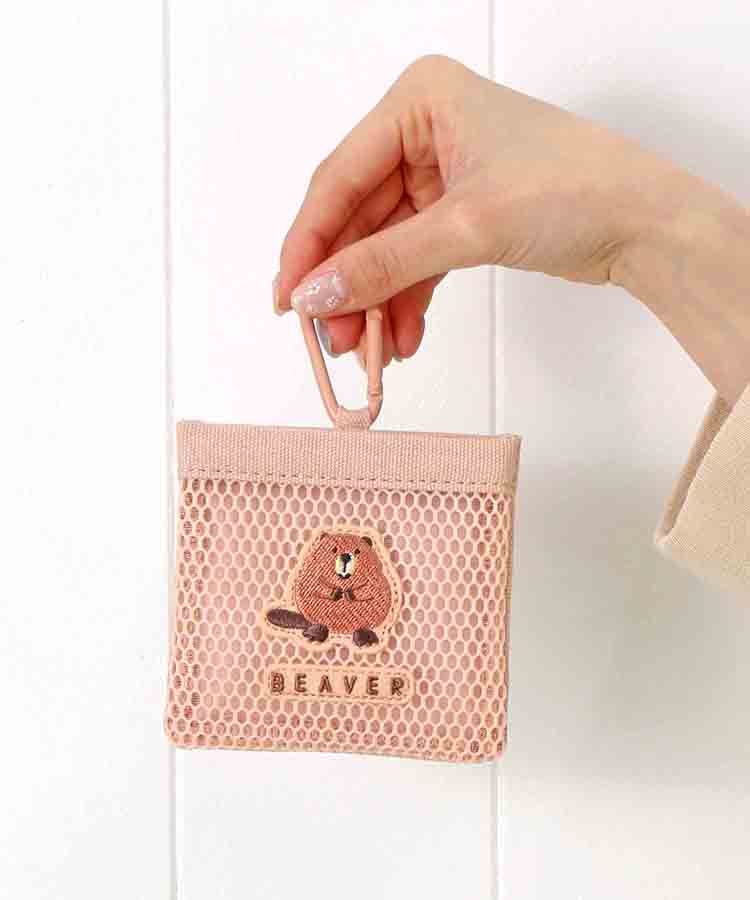 レアアニマルカラビナ付きミニポーチ