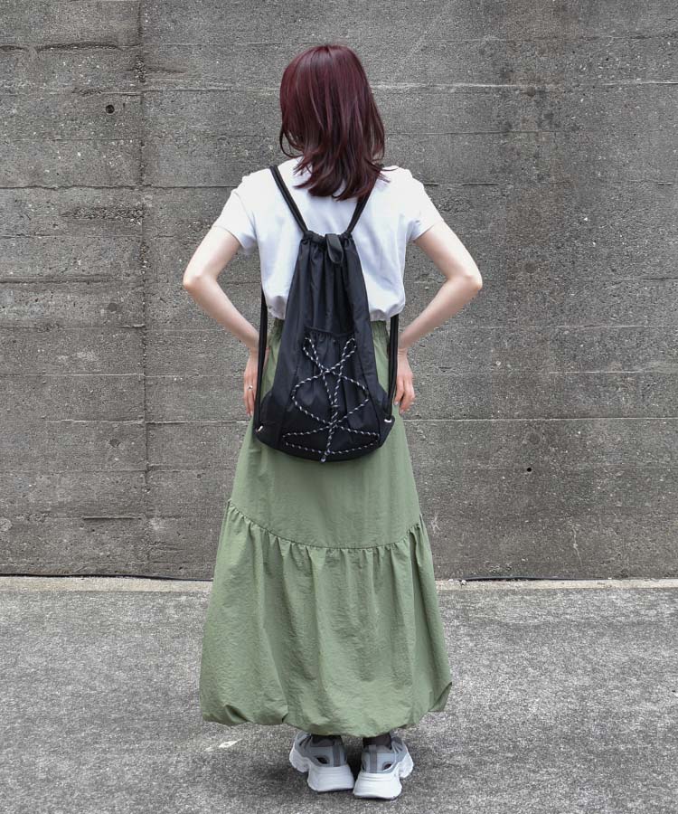 ドローコードレースアップナップサック