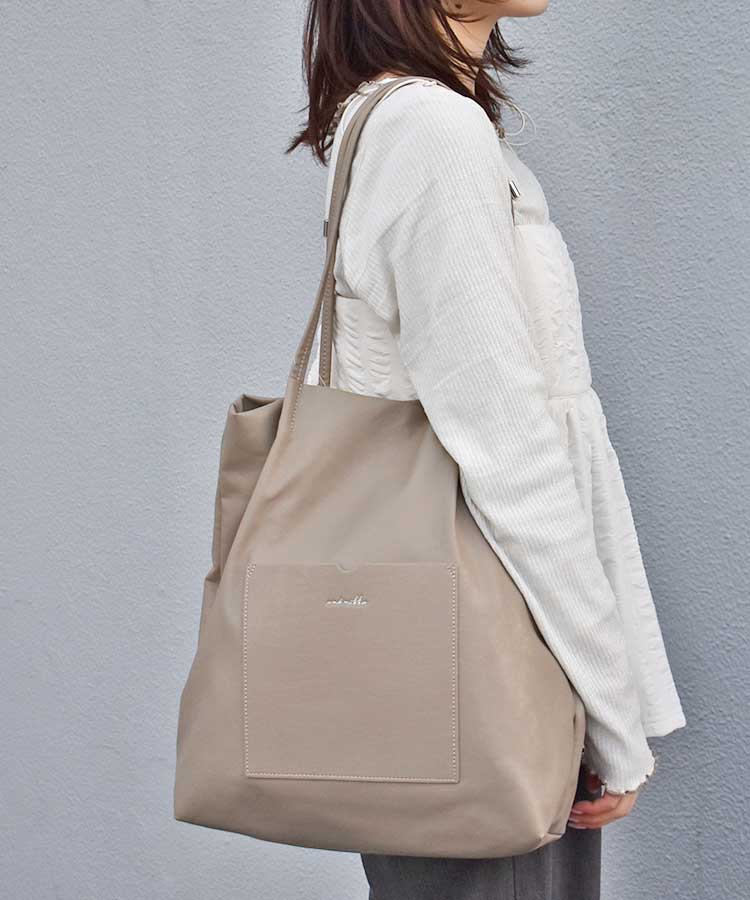 両あおりA4ポケットトート