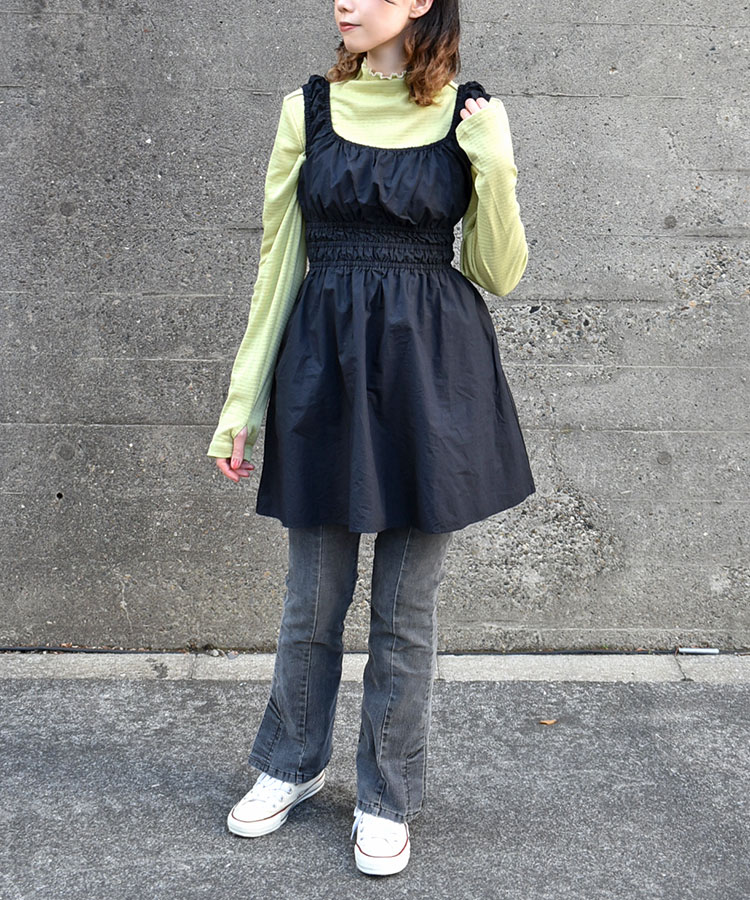 リブボトルネックロンT