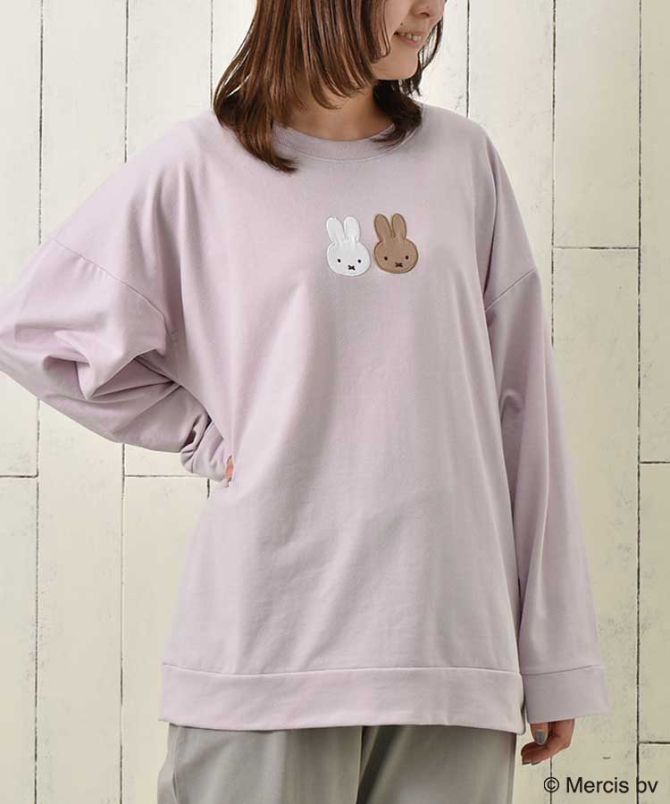 ミッフィーミニ裏毛ルームウェア上下セット