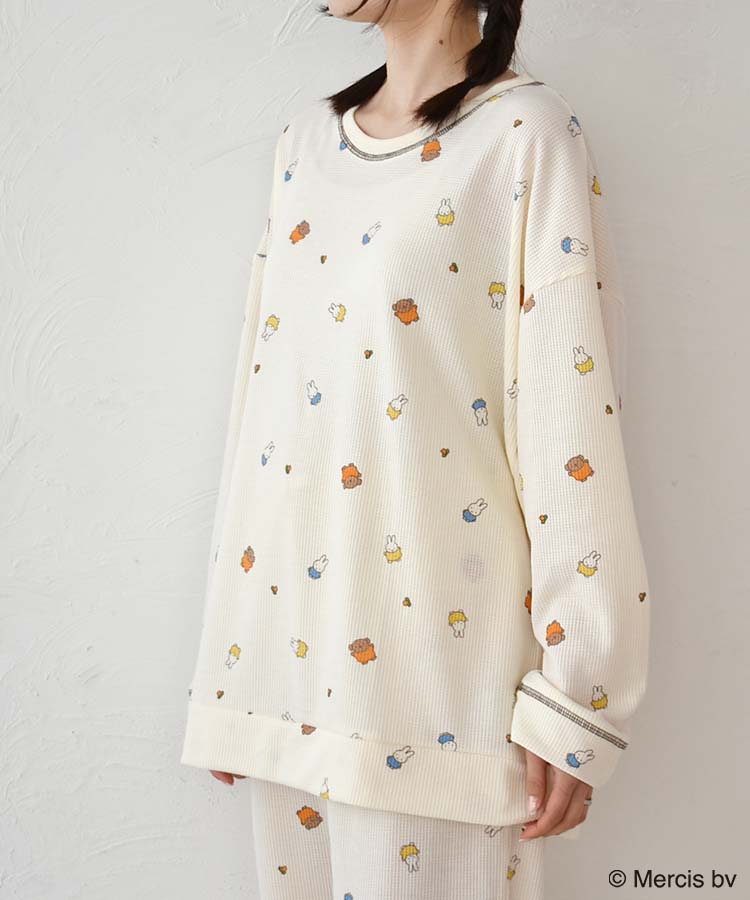 【WEB予約 2/18～順次発送】ミッフィーワッフルルームウェア上下セット