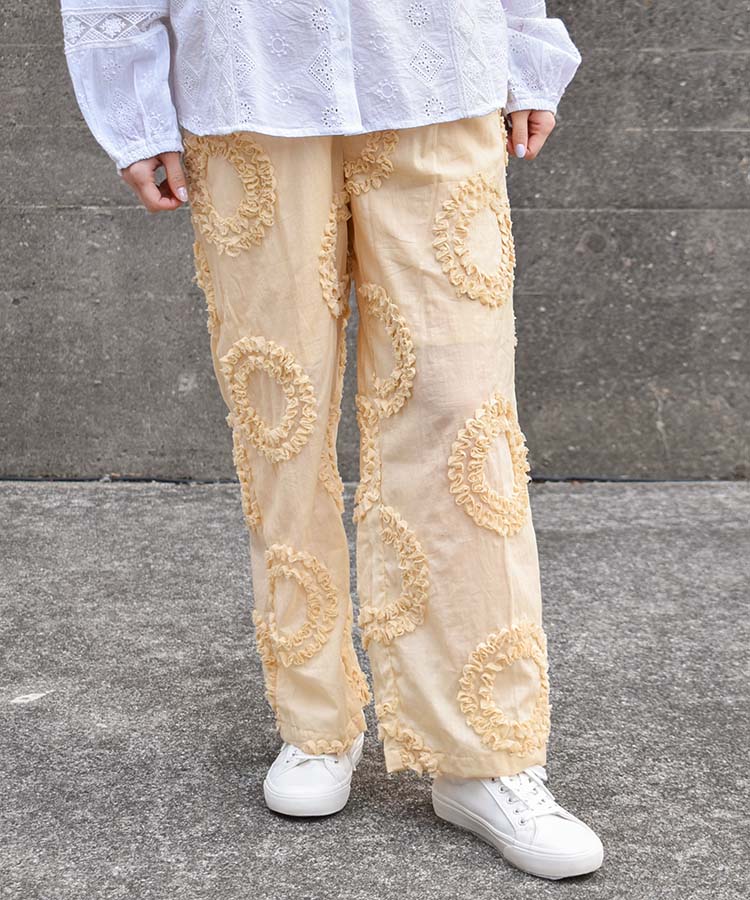 サークル柄パンツ