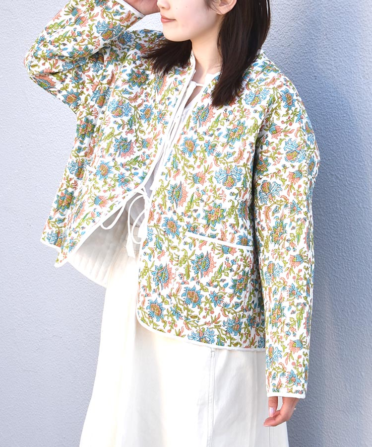 フラワーキルトジャケット