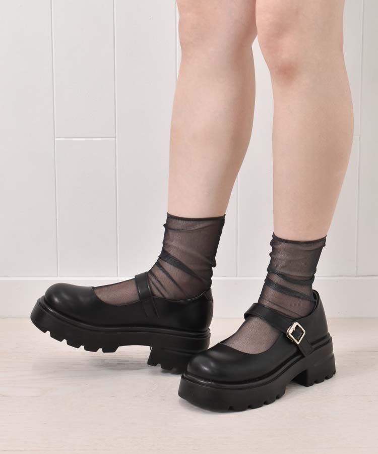 ≪SALE≫【WEB限定】ストラップ厚底シューズ