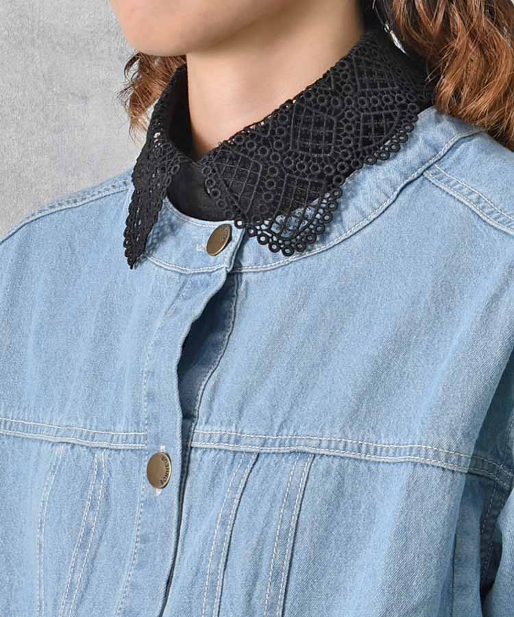 カットレース付け襟