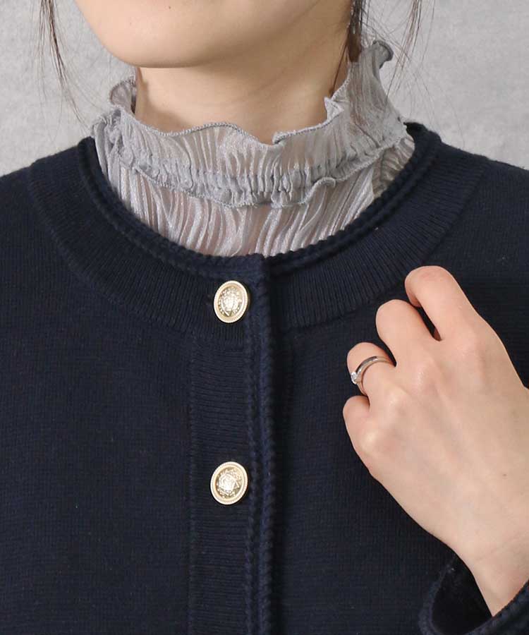 シアープリーツ付け襟