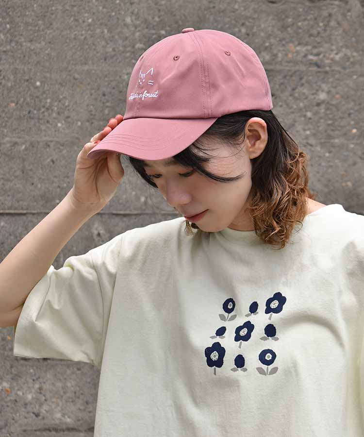 アニマル刺繍キャップ