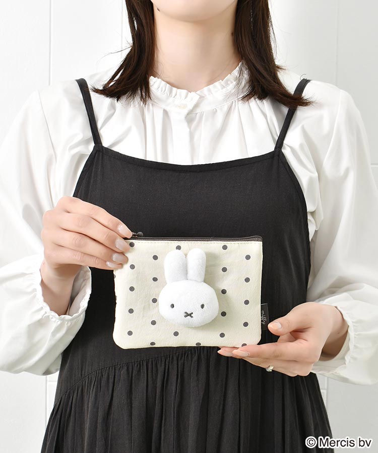 【WEB限定】MIFFY DOT&MASCOTミニフラットポーチ