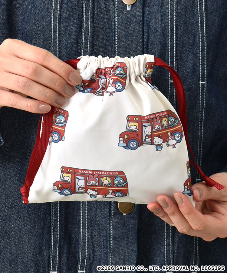 【WEB予約 3/4～順次発送】SANRIO CHARACTERS BASIC総柄巾着
