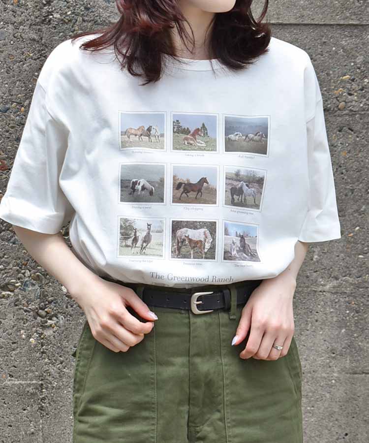 HORSEフォトTシャツ