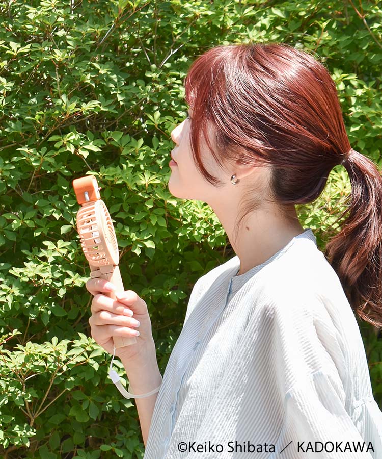 パンどろぼうマスコット付きハンディファン