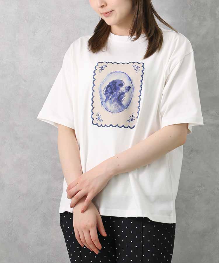le petaleヴィンテージdogTシャツ