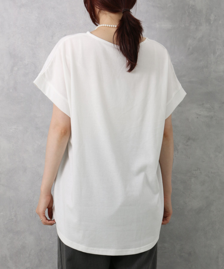 ボタニカル切手プリントTシャツ