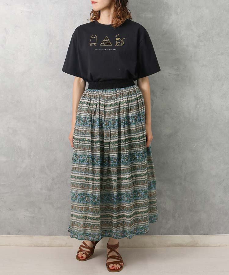 古代刺繍Tシャツ