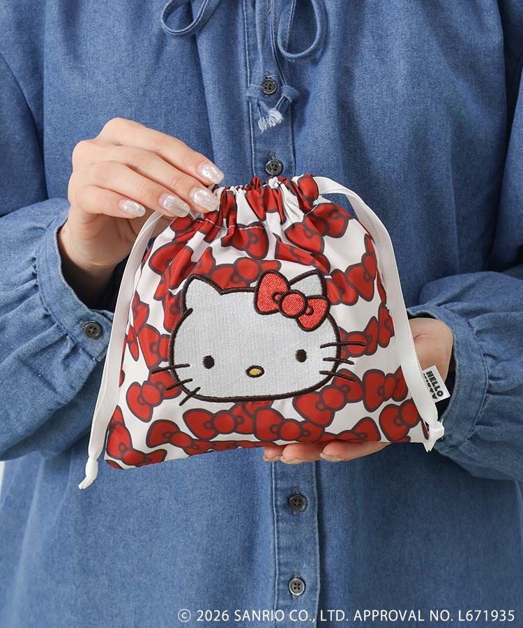 【WEB限定】HELLO KITTY RIBBON 巾着