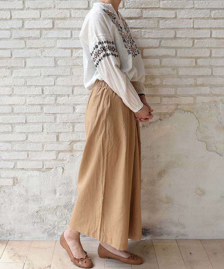 ≪SALE≫裾タックパンツ