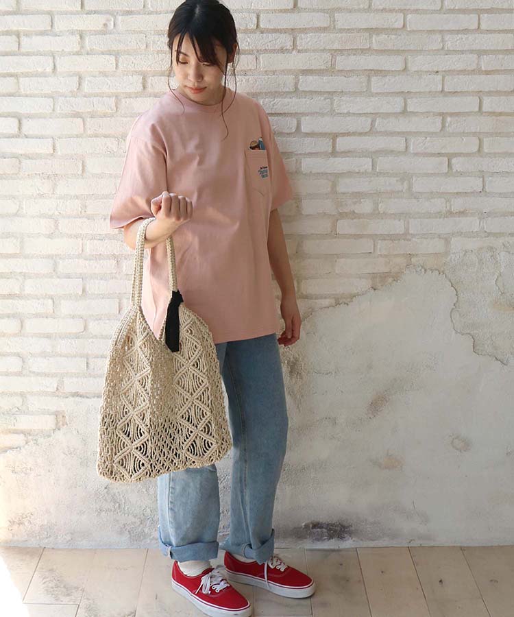 ≪SALE≫マクラメメッシュトートバッグ