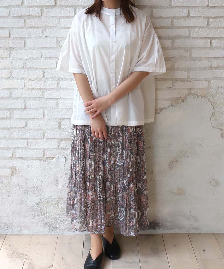 ≪SALE≫後ろプリーツシャツ