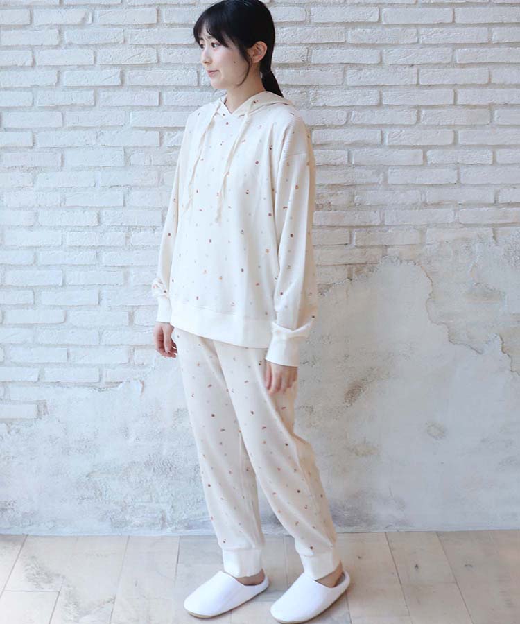 ≪SALE≫CAFECLUBパーカーワッフルルームウエア