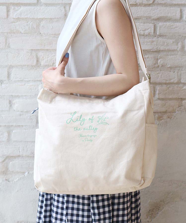 ≪SALE≫フラワー刺繍2WAYトート