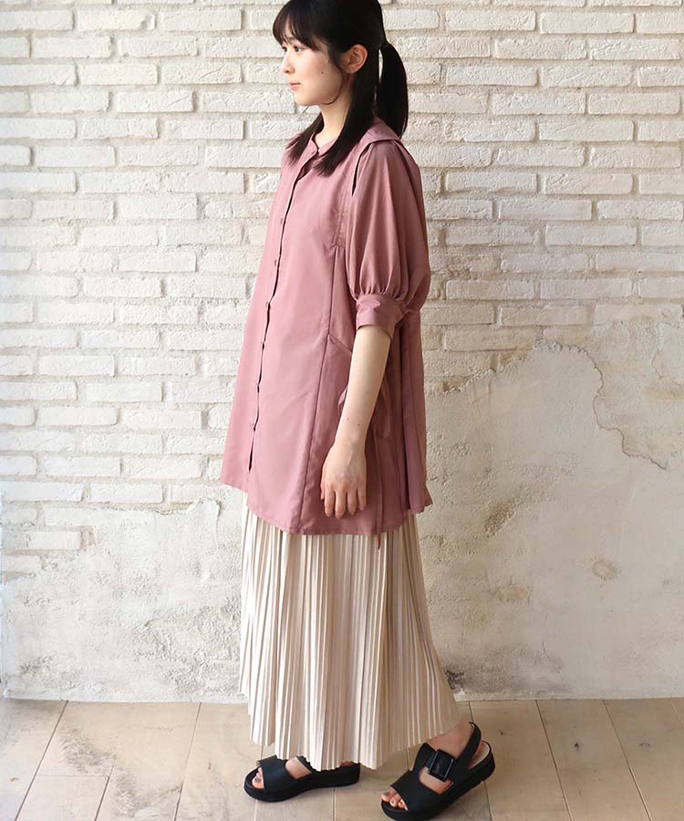 ≪SALE≫スパンブロードサイドリボンチュニック