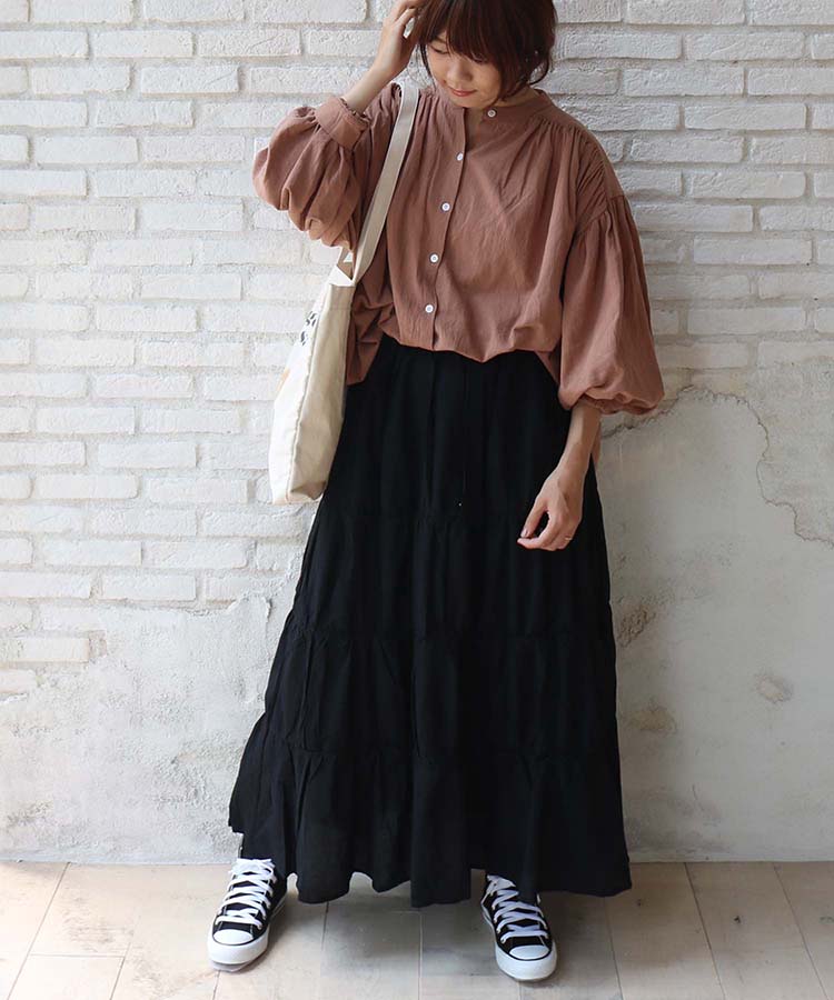 ≪SALE≫たっぷりギャザーシャツ