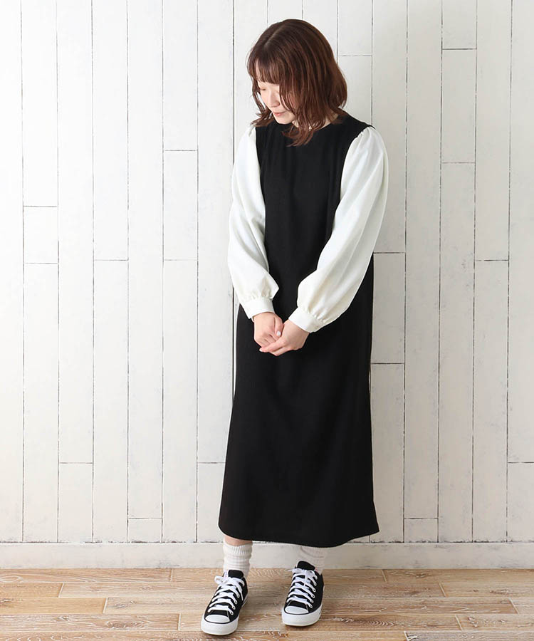 ≪SALE≫ニットドッキングワンピース