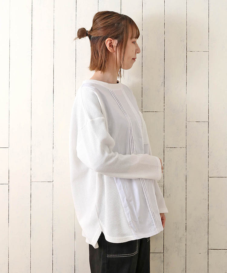 ≪SALE≫切り替えピンタックプルオーバー