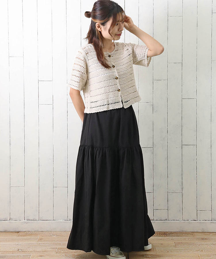 ≪OUTLET≫カギ編みカーディガン