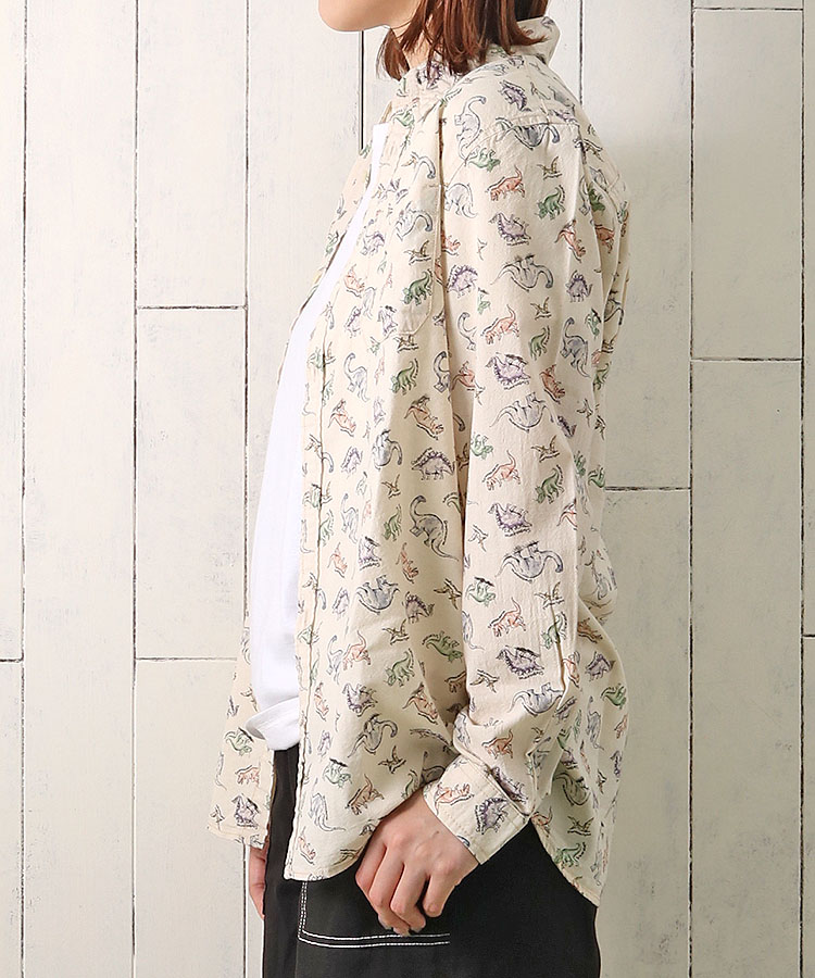 ≪SALE≫イラスト総柄シャツ