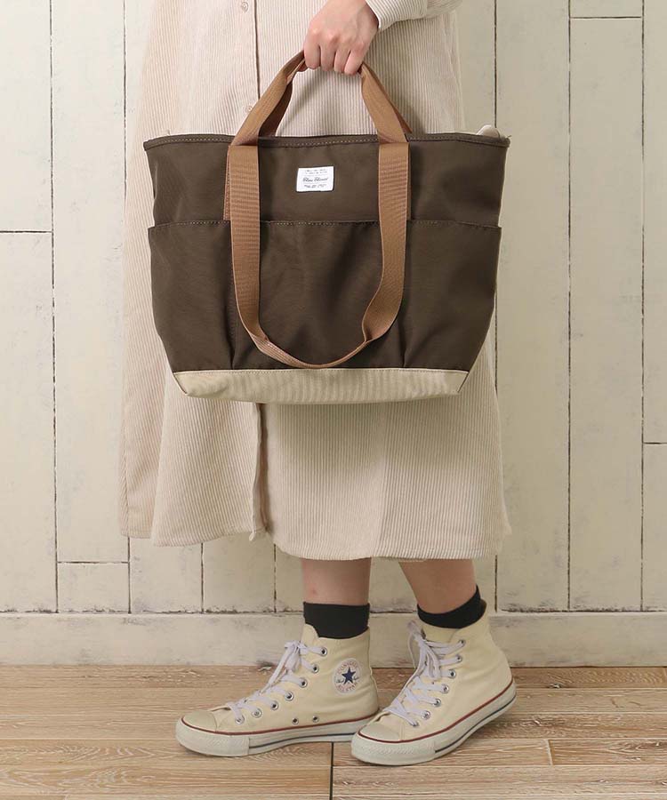 ≪SALE≫配色WハンドルA4トート
