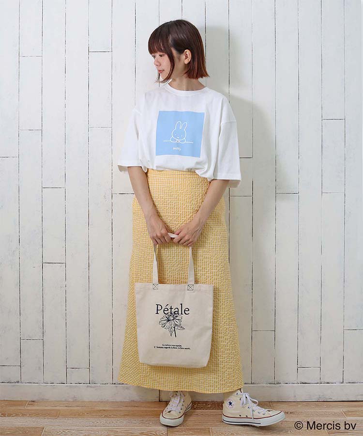 ミッフィースクエアプリントTシャツ