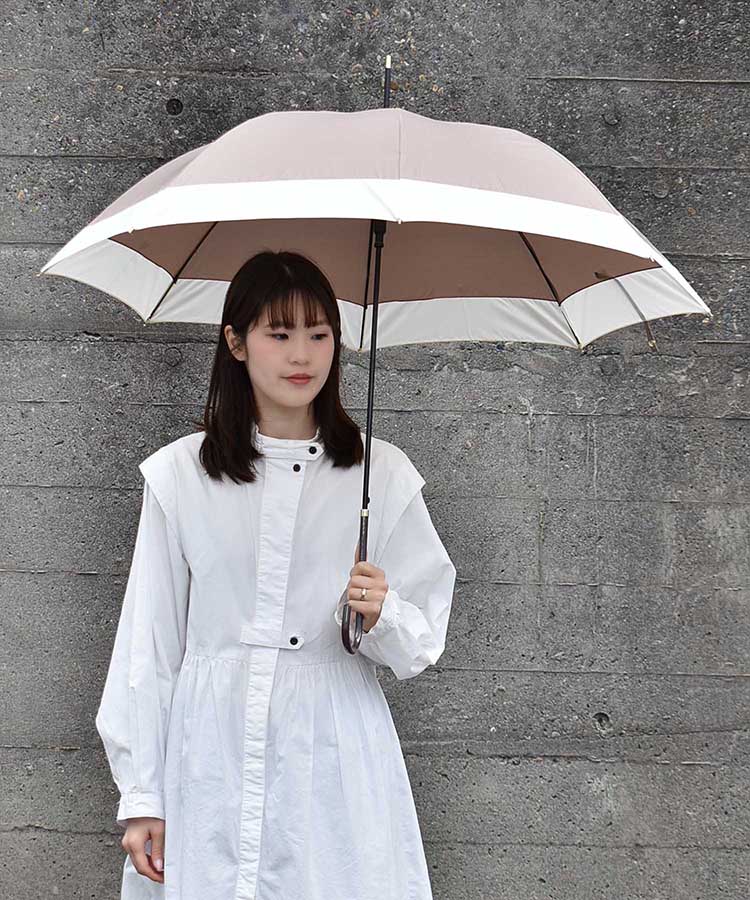 バイカラージャンプ雨長傘