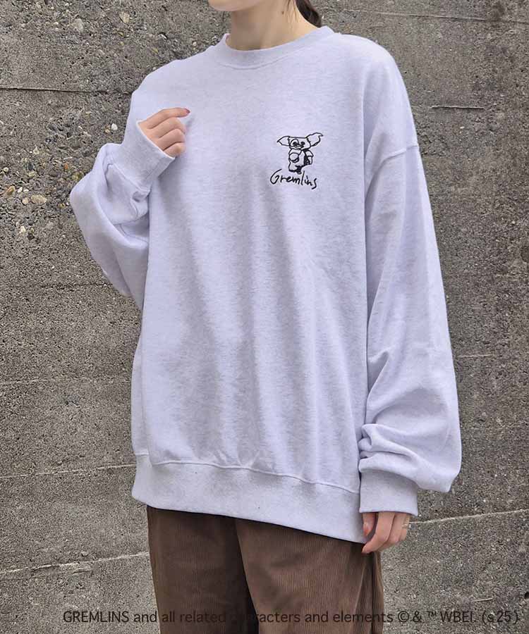 グレムリン刺繍トレーナー