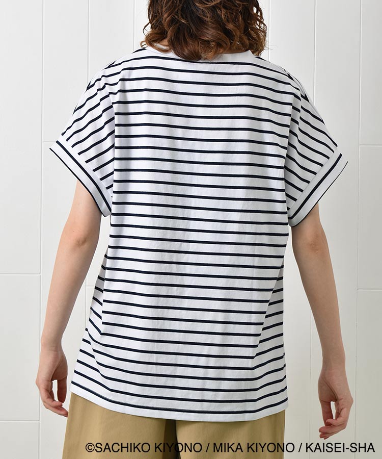 ノンタンボーダー刺繍Tシャツ