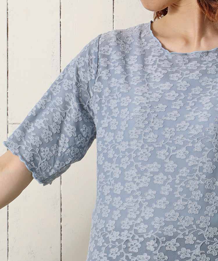 eLLa◆半袖カットソー/--/ポリエステル/WHT marvelous by Pierrot tシャツ レディース カットソー Aライン