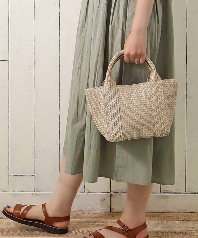 ≪SALE≫雑材シャイニープレートバッグ