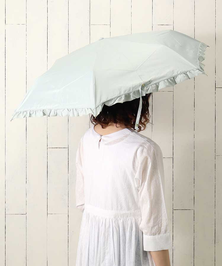 遮光クラシカルフリル晴兼折傘