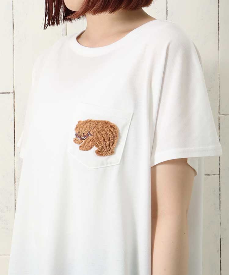 ≪SALE≫木彫りのクマサガラTシャツ