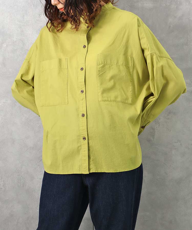 バンドカラーシャツ