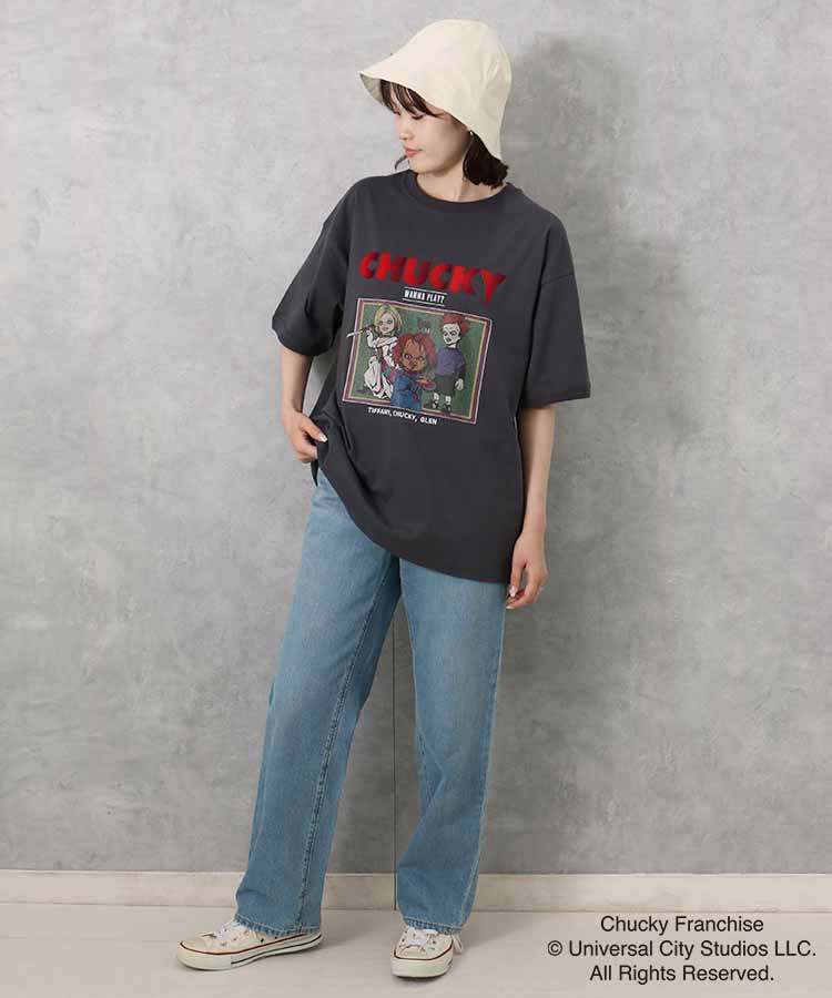 CHUCKYバンド風イラストTシャツ