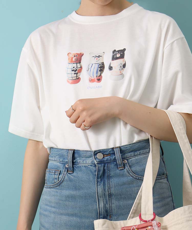 CYILABOプリントTシャツ