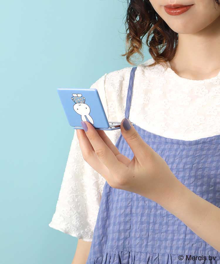 MIFFY BLUE FLOWERコンパクトミラー ミラー 鏡 身だしなみ