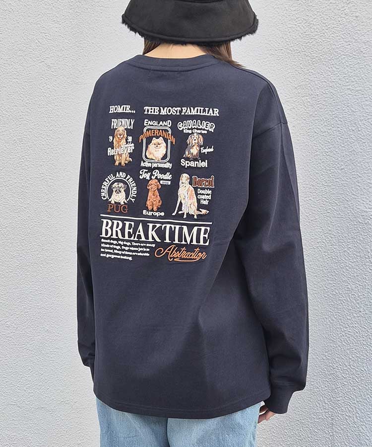 マルチDOG刺繍ロンT