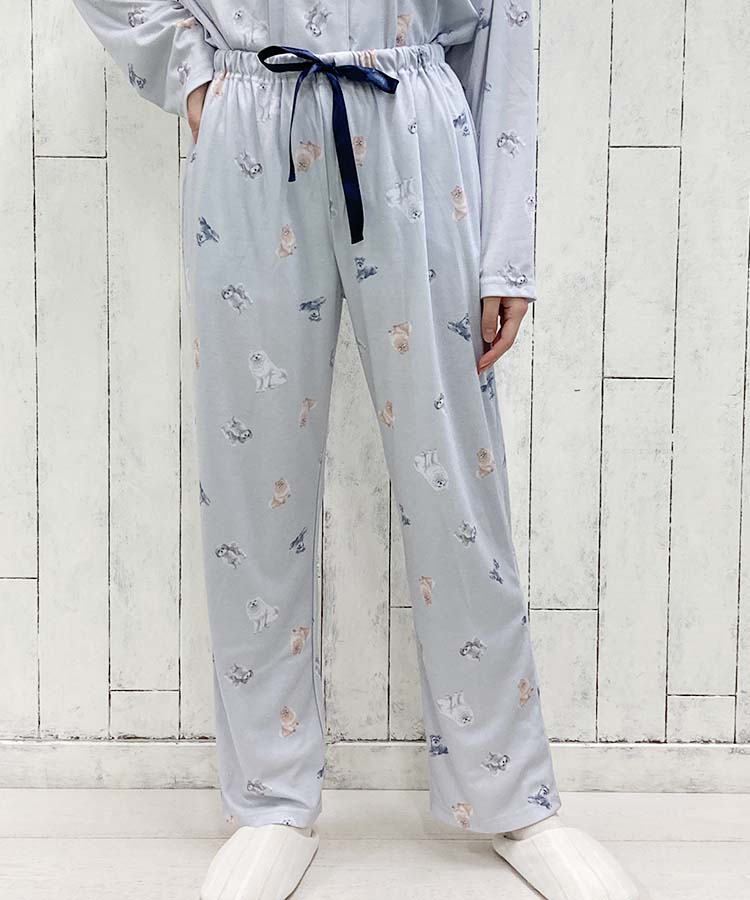 いぬ柄ルームウェア上下セット